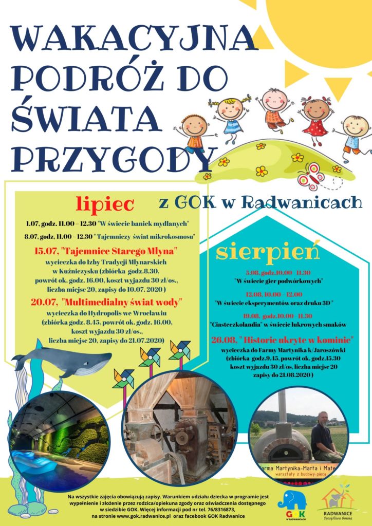 Ilustracja wprowadzenia: Zapraszamy na "Wakacyjną podróż do świata przygody"