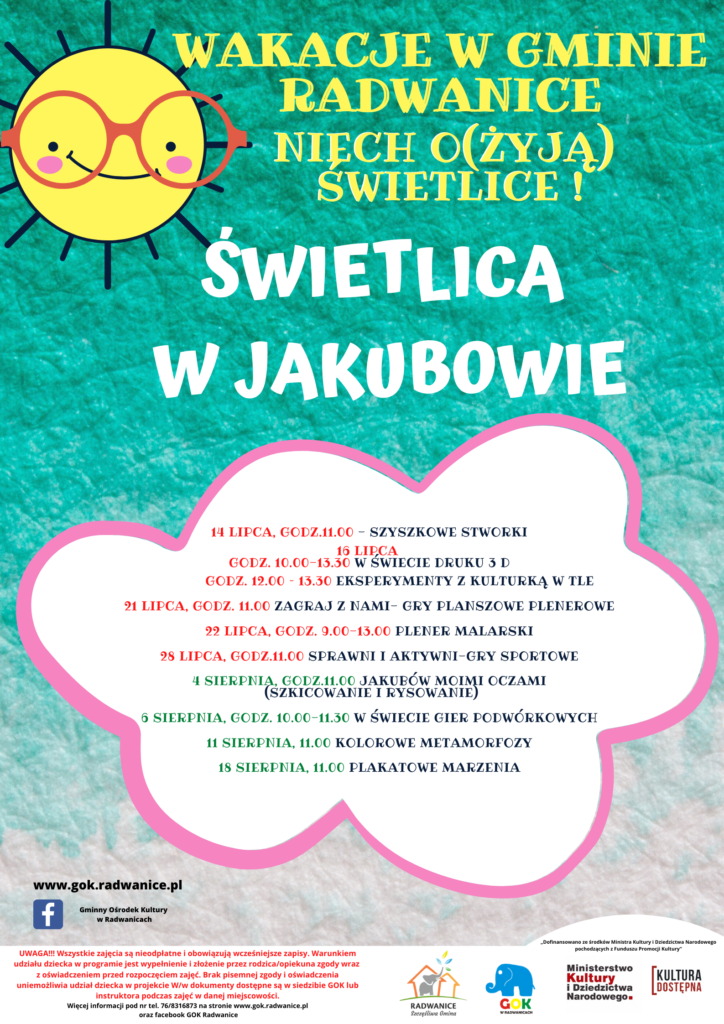 "NIECH (O)ŻYJĄ ŚWIETLICE-program rozwoju świetlic wiejskich w okresie wakacji letnich w Gminie Radwanice - zdjęcie 4