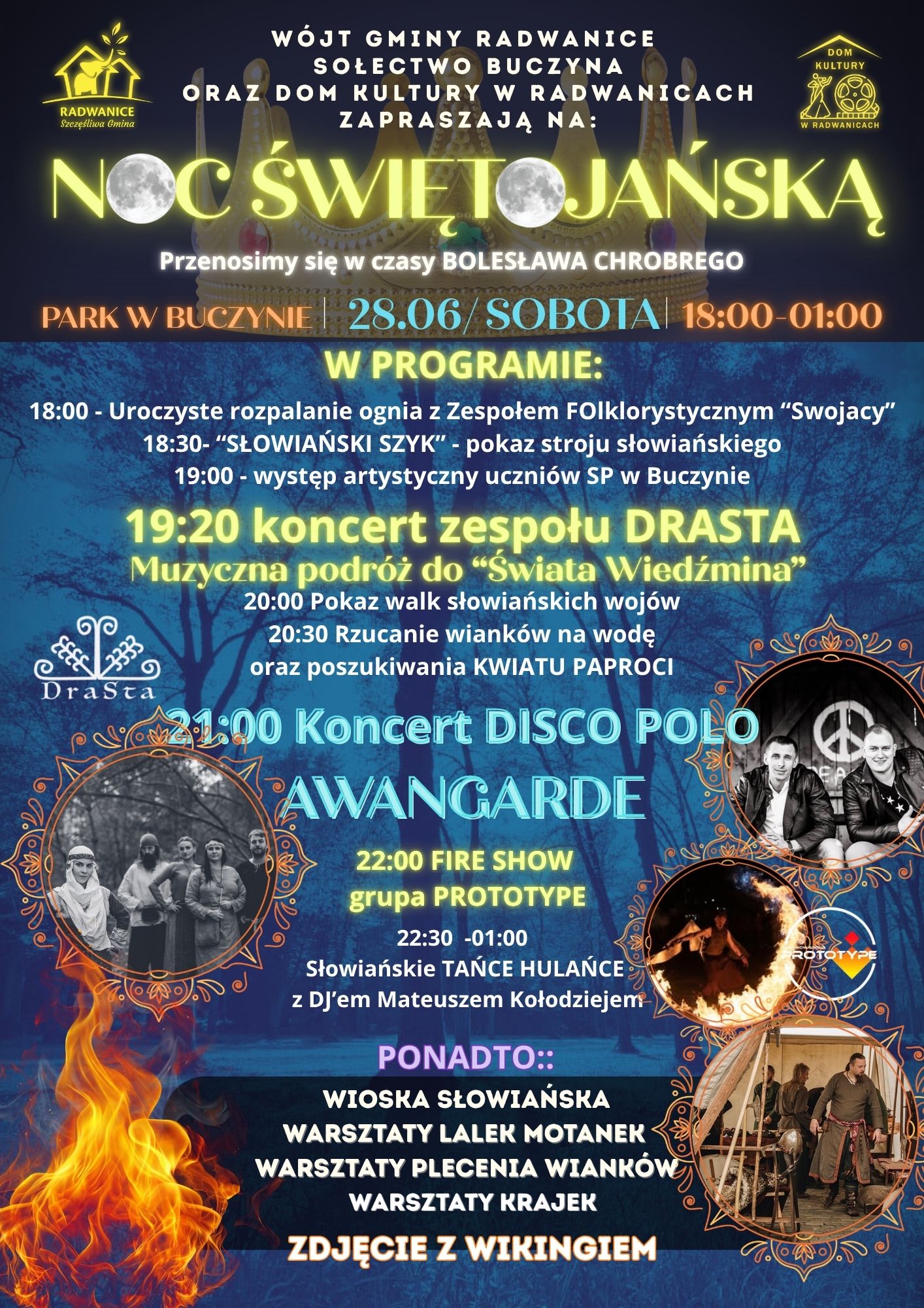 Ilustracja wprowadzenia: Noc Świętojańska w Buczynie