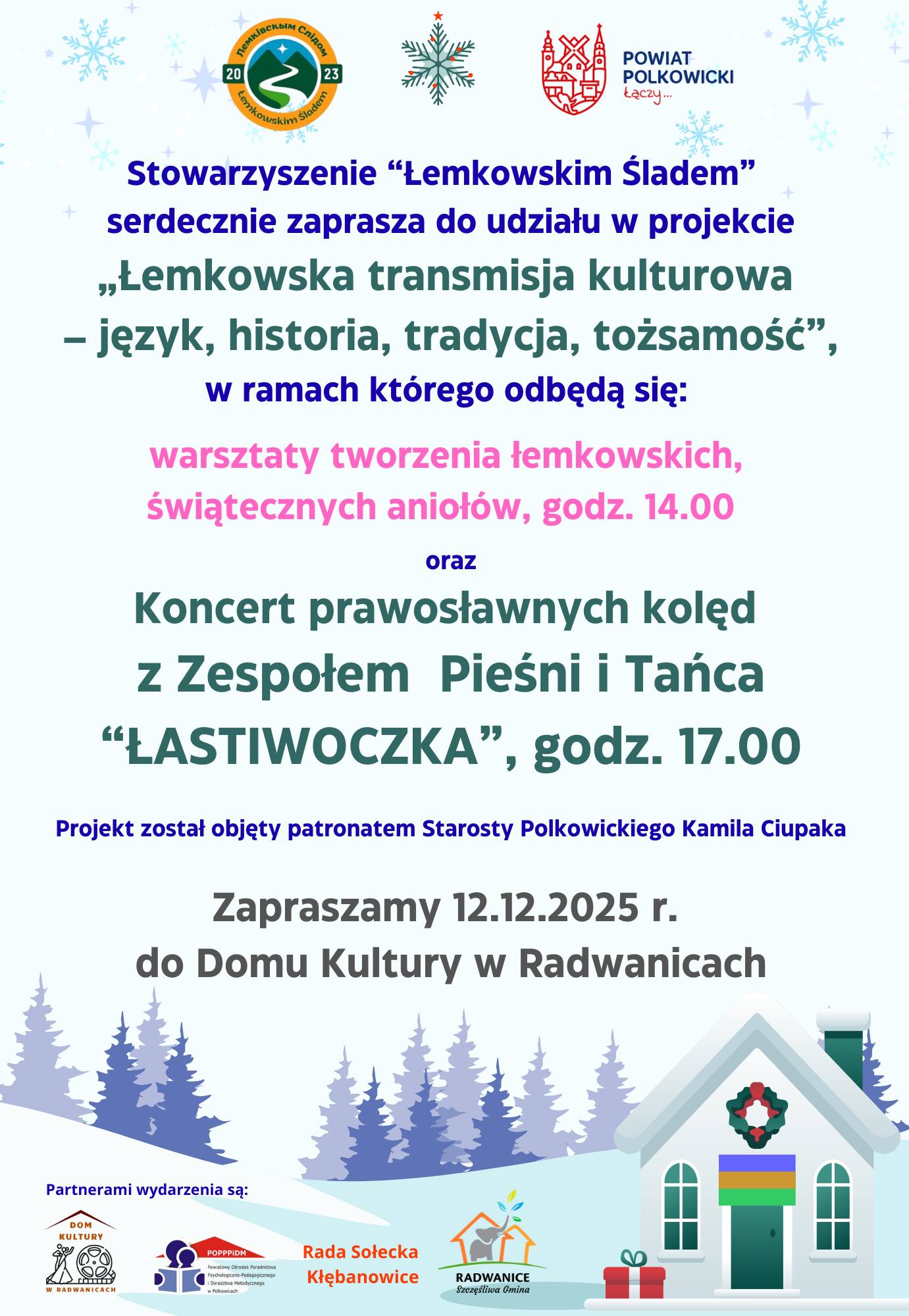 Ilustracja wprowadzenia: Stowarzyszenie Łemkowskim Śladem zaprasza na spotkanie p.t. "Łemkowska transmisja kulturowa-język, historia, tradycja , tożsamość"