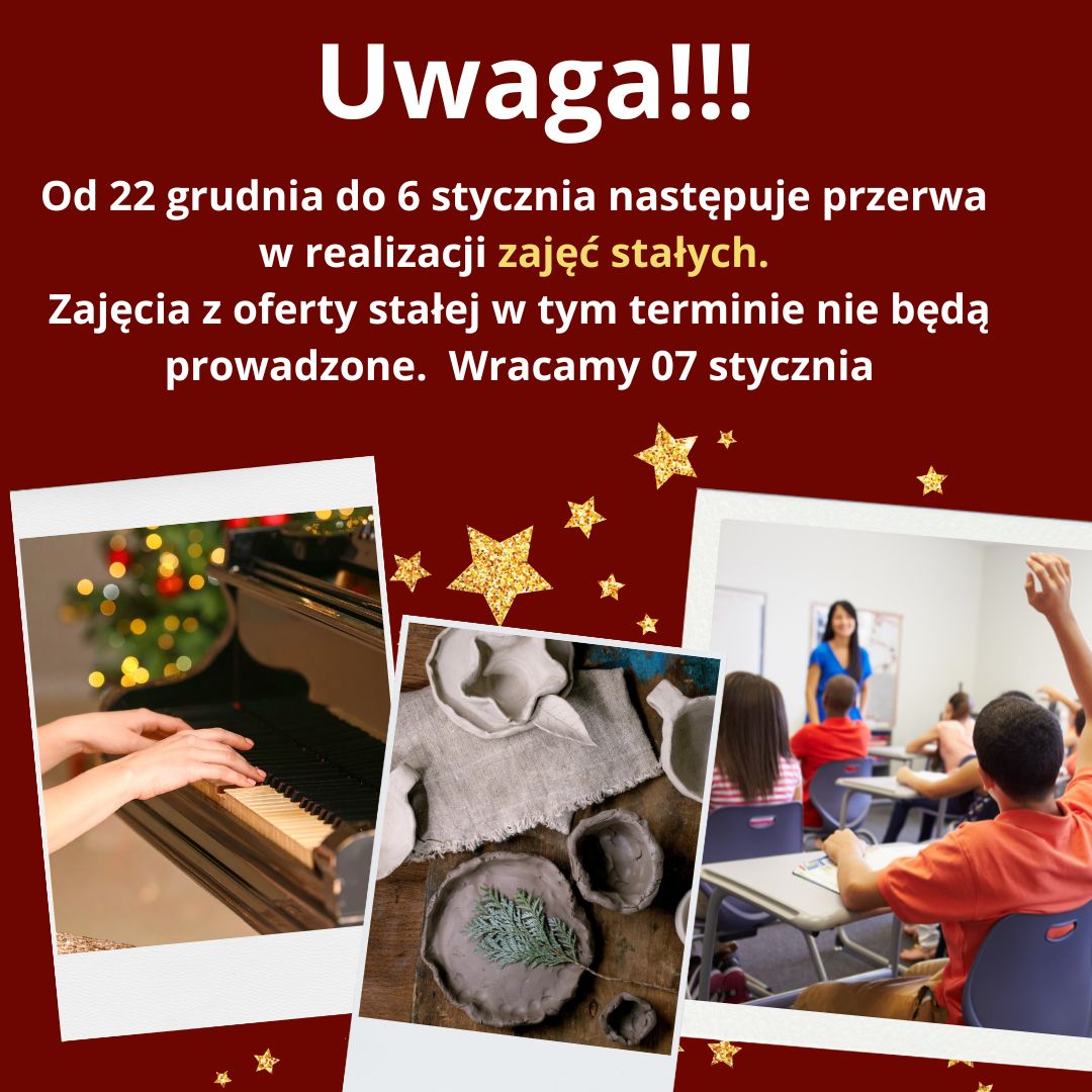 Ilustracja wprowadzenia: Przerwa Świąteczna  Zajęć Stałych 