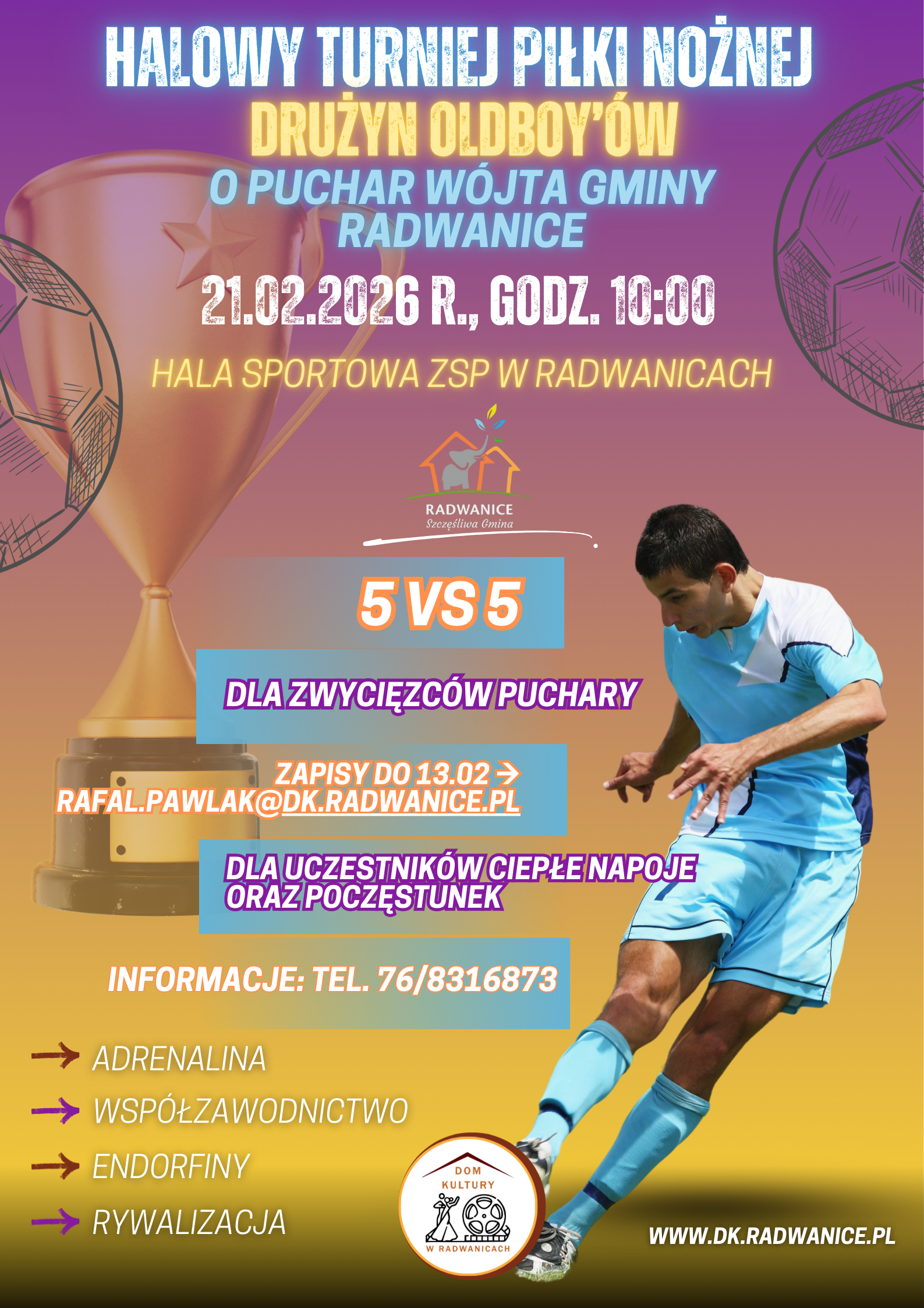 Ilustracja wprowadzenia: ⚽ TURNIEJ HALOWEJ PIŁKI NOŻNEJ OLD BOY ⚽