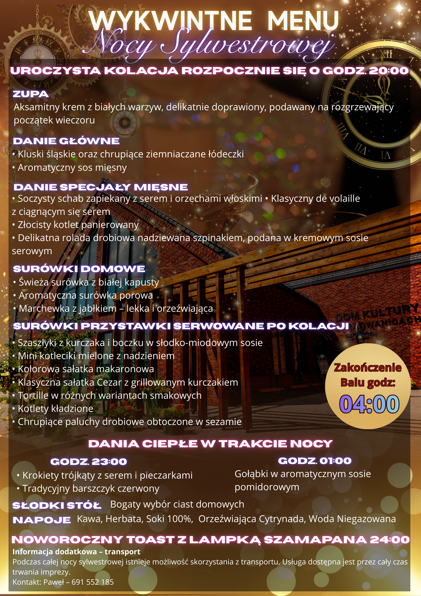 Ilustracja wprowadzenia: Menu Sylwestra w Blasku Kultury