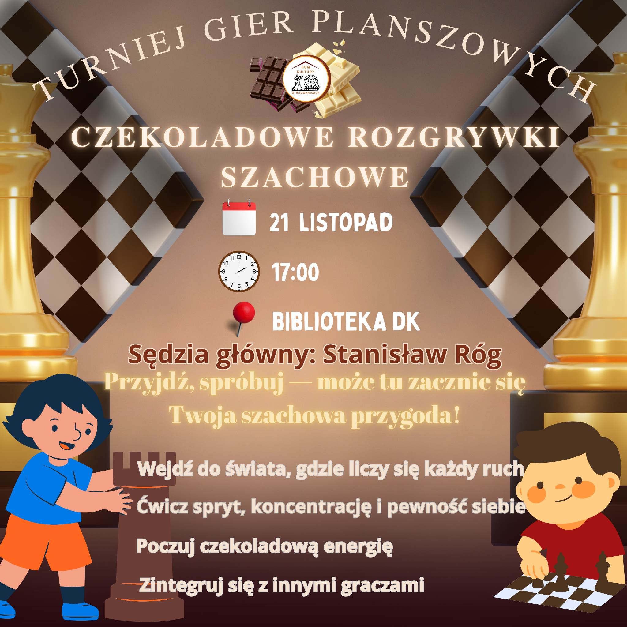 Ilustracja wprowadzenia: Czekoladowe Rozgrywki Szachowe